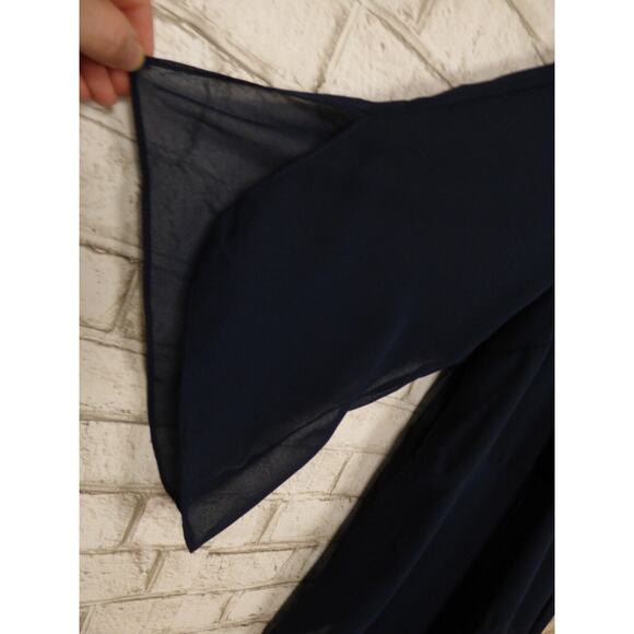 $199 Catherine's Navy Blue Masquerade Beaded Dress & Jacket Set 28W NEW - Picture 11 of 14